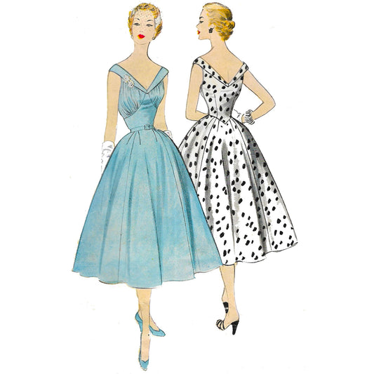PDF 1950's Sewing Pattern: Marilyn Monroe Halter Neck Dress, Ball, Evening  Gown Bust 34/ 86.4cm Instantly Print at Home -  Canada
