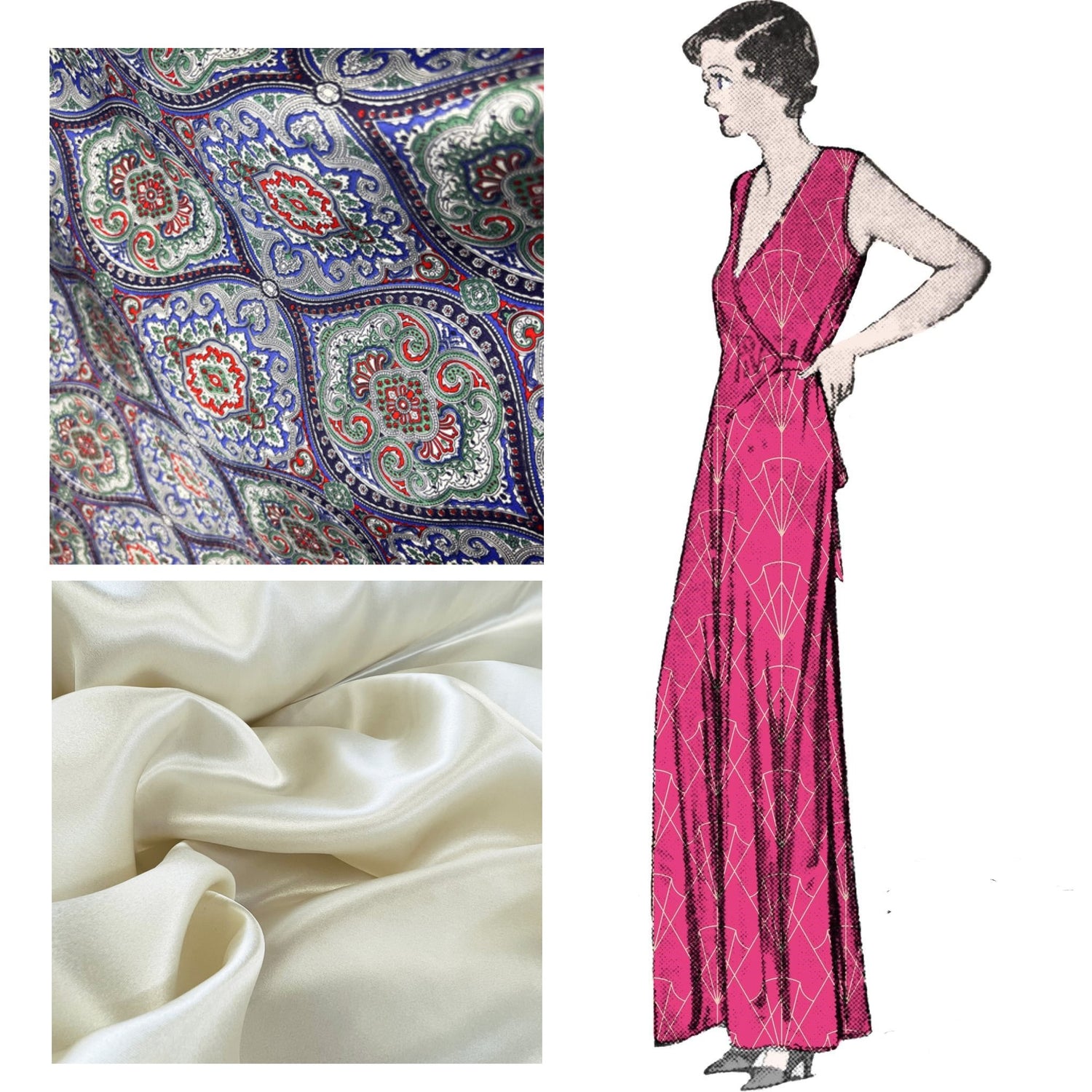 1930s Pattern, 'Day or Night' Jumpsuit, Beachwear, Lounging