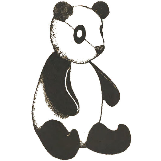 Stuffed panda bear toy.
