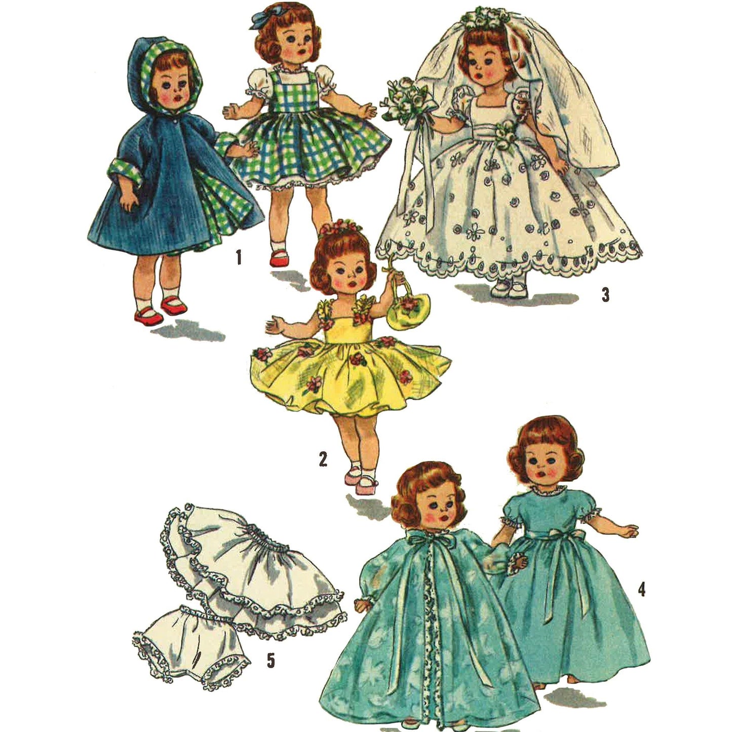 Child's doll wardrobe clothes