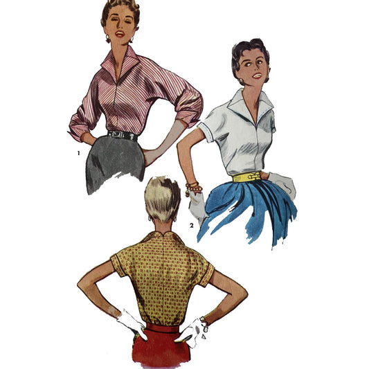 Vintage 1950s Pattern, Blouses, Shorts & Cropped Pants Set - Bust