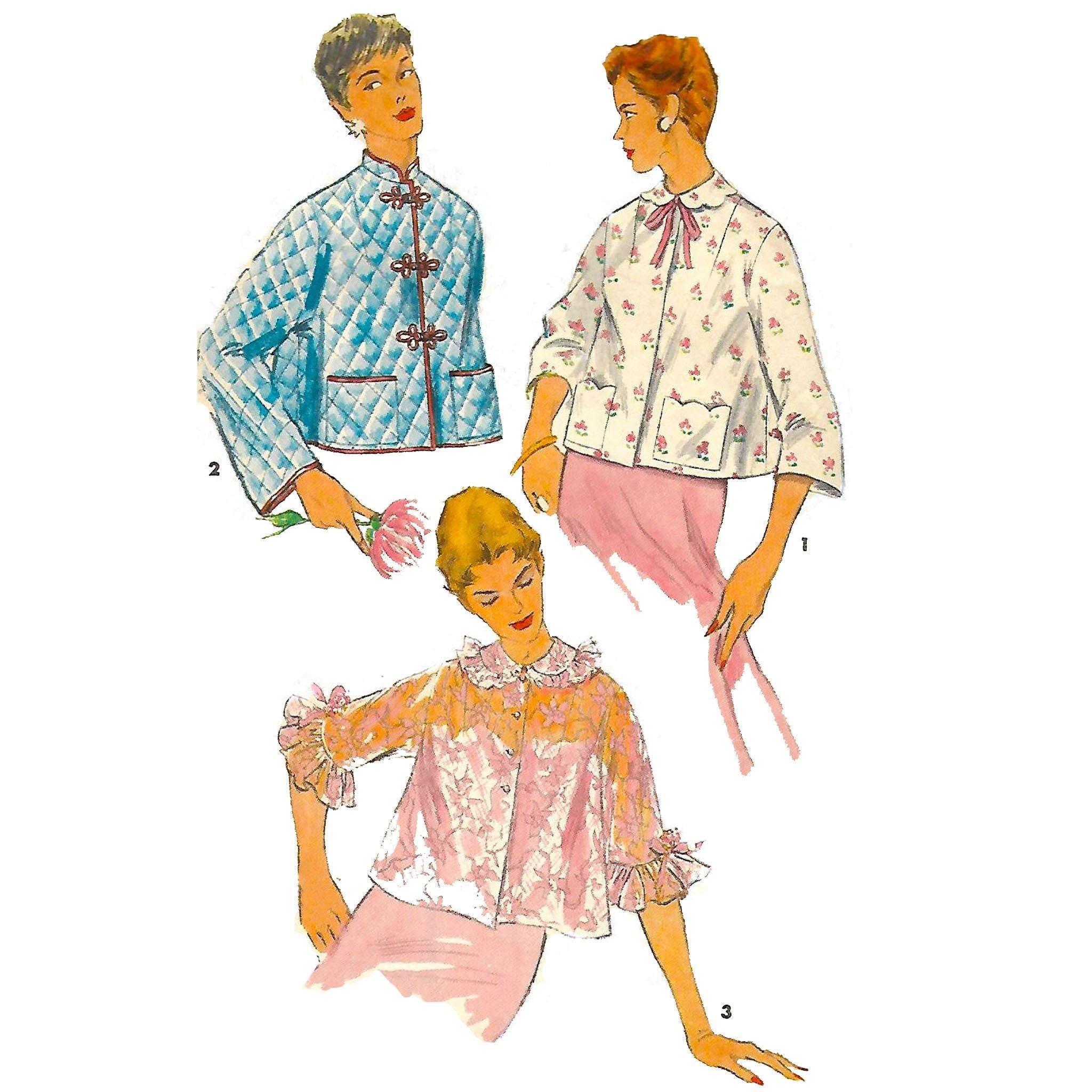 Vintage Bed Jacket Sewing Pattern at Francis Snyder blog