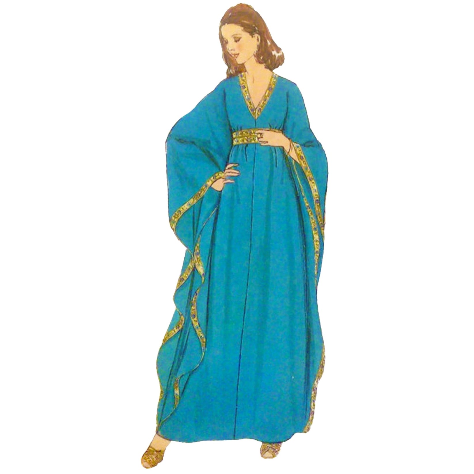PDF - 1960s Pattern, Beach-dress, Hat & Beach Bag - Bust: 34” (86.4cm) - Download main image 1