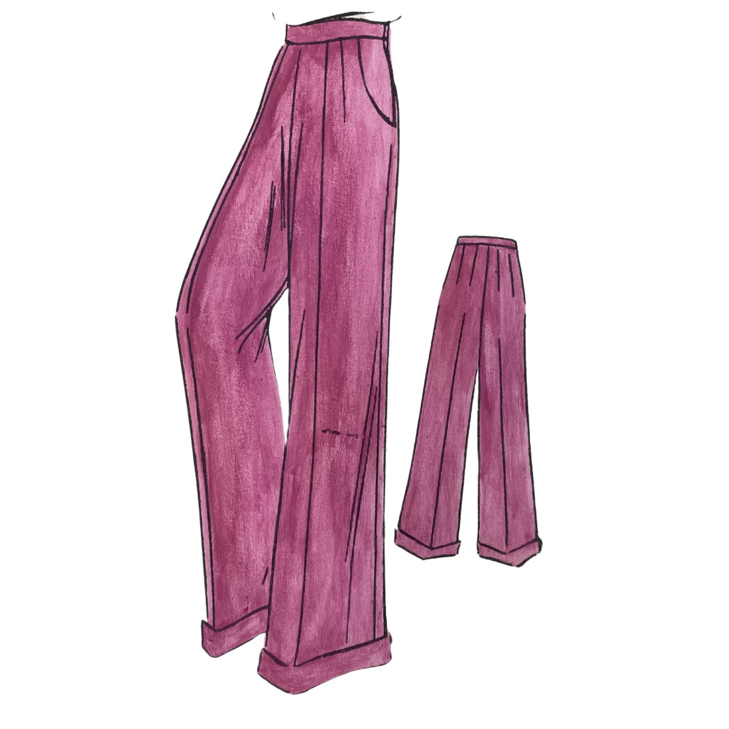 Iconic 1970s Patch Pocket Oxford Bag Trouser Suit  RevivalVintage