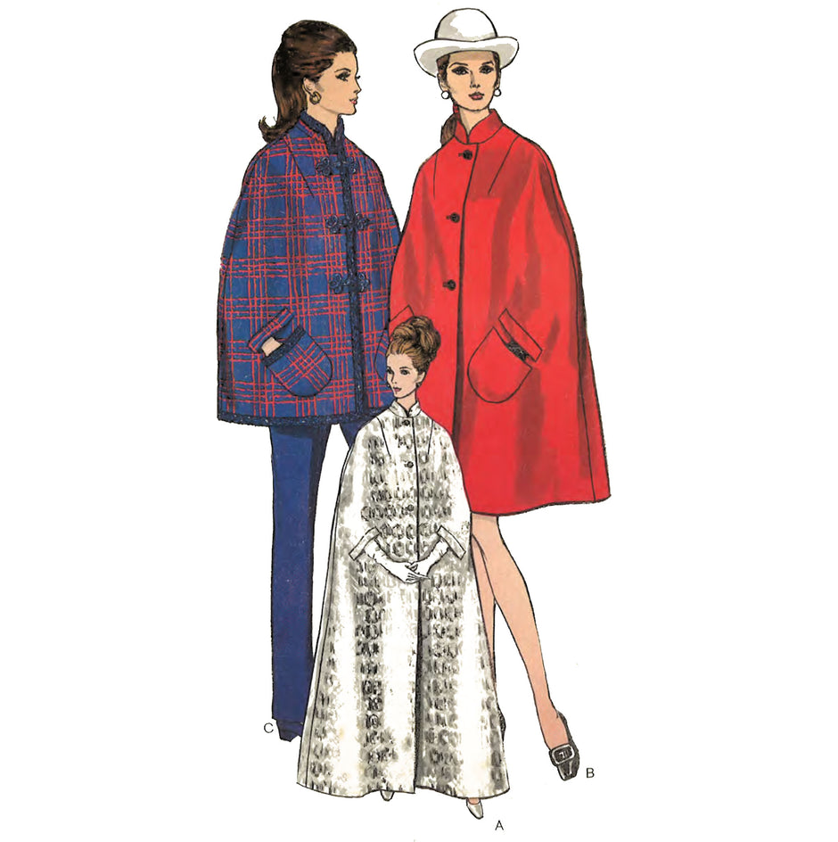 Vintage Sewing Patterns Coats & Jackets including Cape and Swing Coat