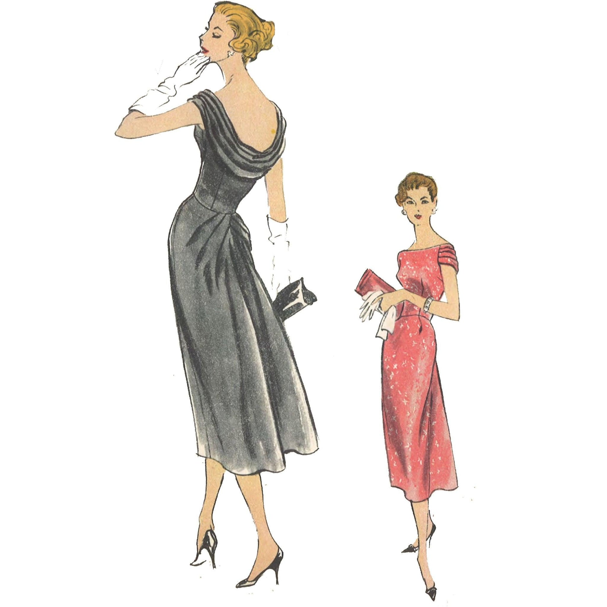 PDF - 1950's Sewing Pattern: Vogue Elegant Evening Dress - Bust 38 (9 Vintage Sewing Pattern Company PDF - 1950's Sewing Pattern: Vogue Elegant Evening Dress - Bust 38 (9 Vintage Sewing Pattern Company