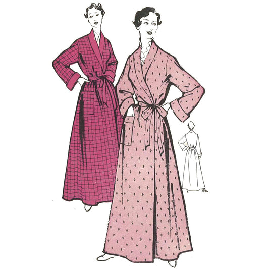 Simplicity 2236 Vintage 1940's Sewing Pattern Ladies Robe Housecoat Br|  VintageStitching - Vintage Sewing Patterns