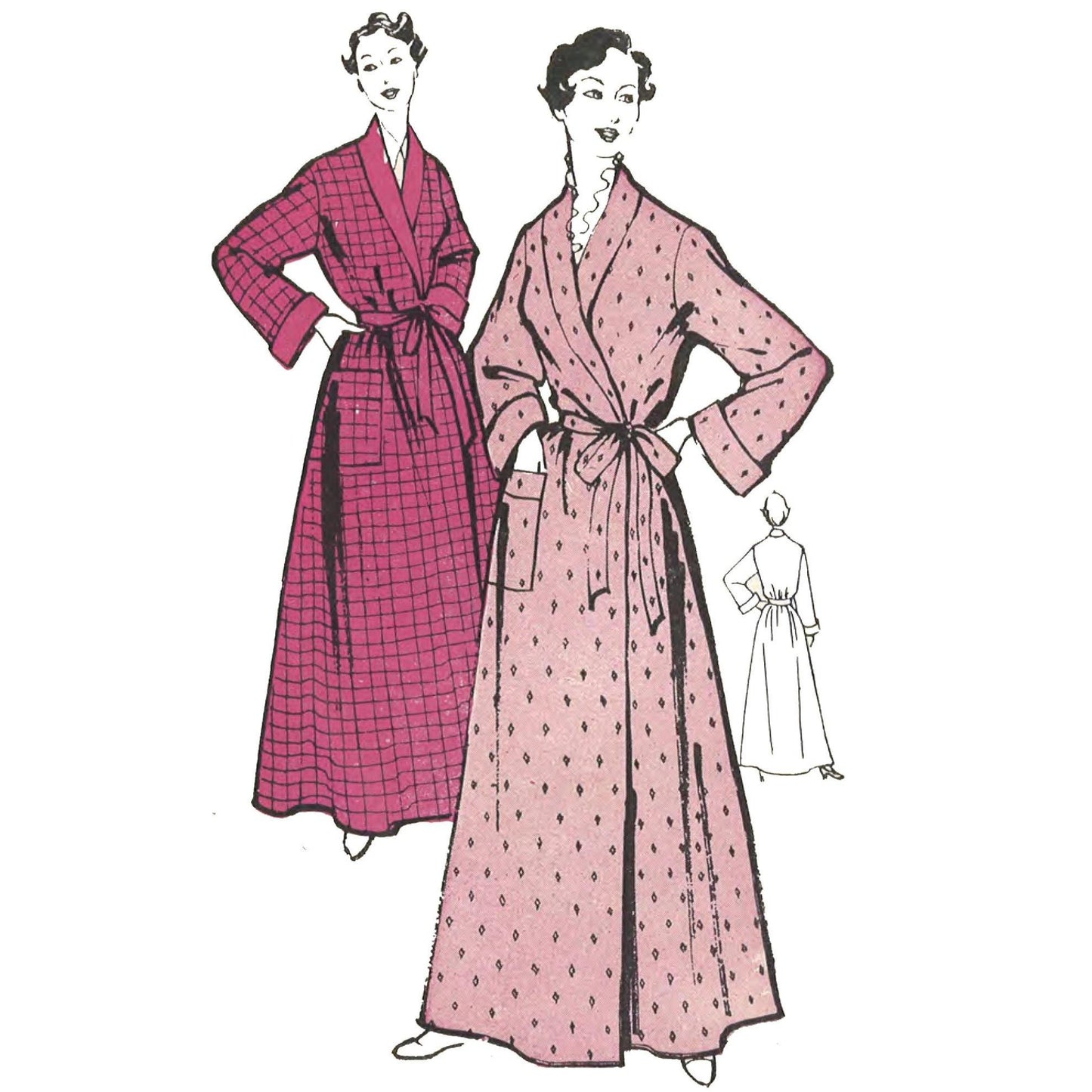 Women wearing Dressing Gowns