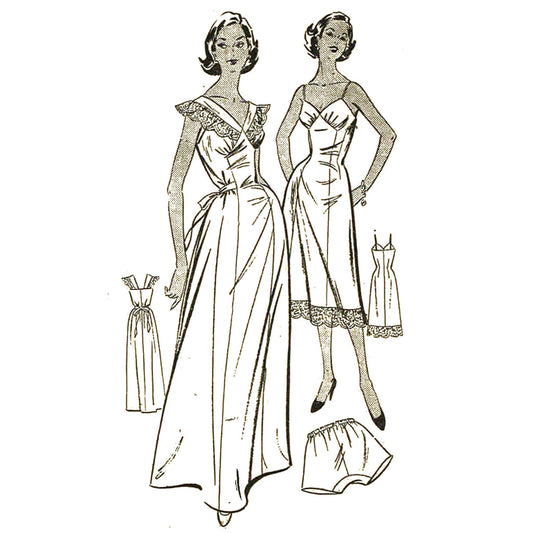 Vintage 1950s Lingerie Patterns – Vintage Sewing Pattern Company