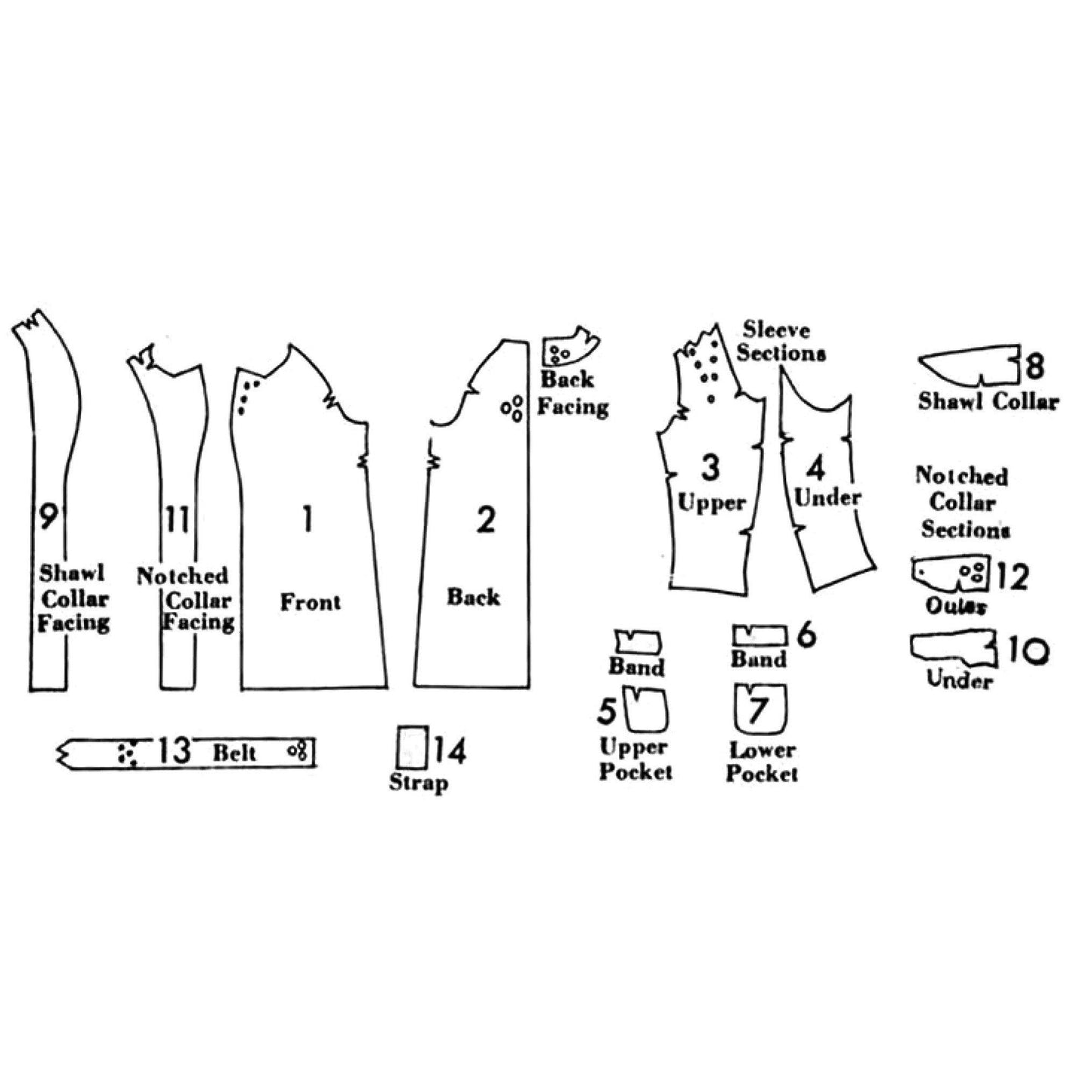 PDF - 1930s Pattern, Men's Dressing Gown - Chest 40” (102cm) - Instant ...