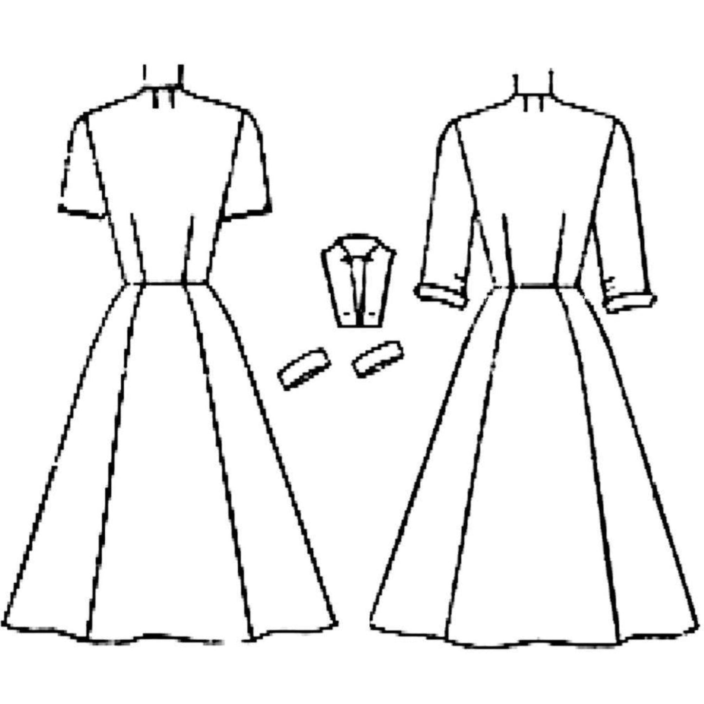 line drawing of a dress