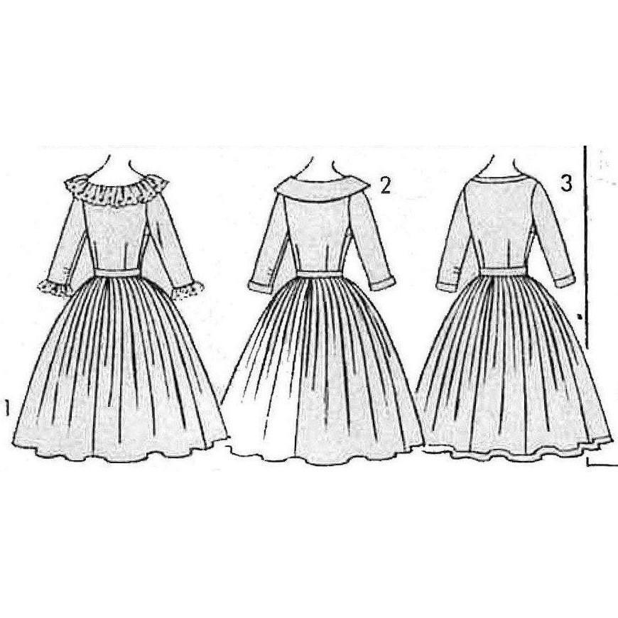 line drawing of dress