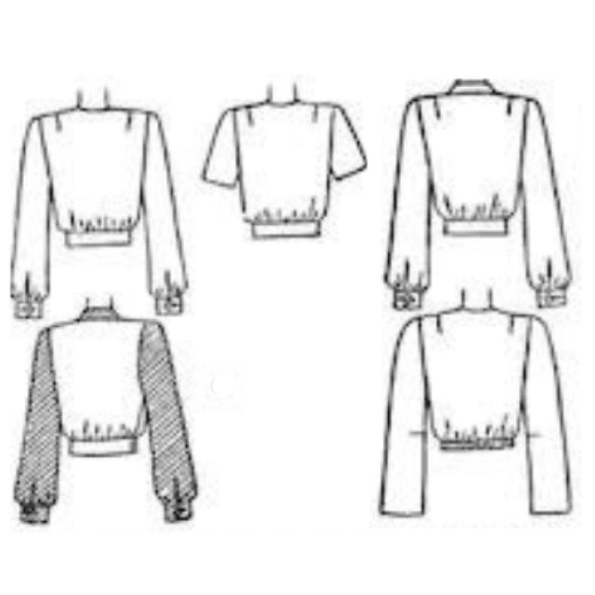 line drawing of garments