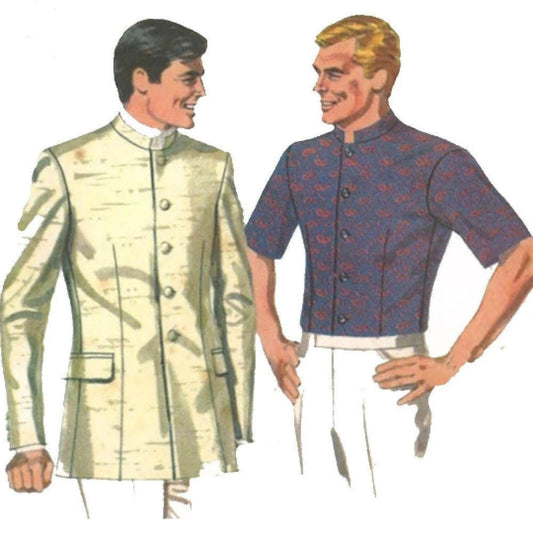 Men wearing Nehru jacket shirts