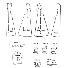 PDF - 1950's Sewing Pattern: Princess Line Dress Rockabilly Swing - Bu ...