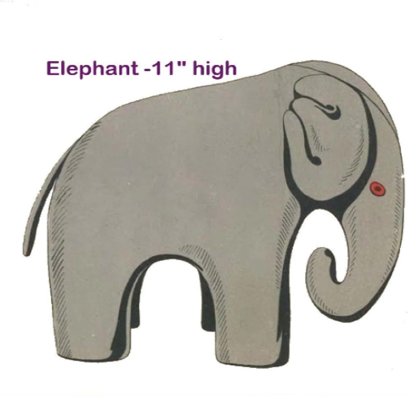 Vintage 1940s Sewing Pattern, Child's Soft Toy Elephant 11" PDF Download - Vintage Sewing Pattern Company