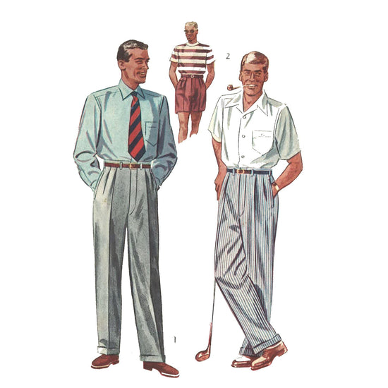 PDF - 1950's Mens Pants - Slacks Trousers Shorts - Multi-sizes - Insta ...