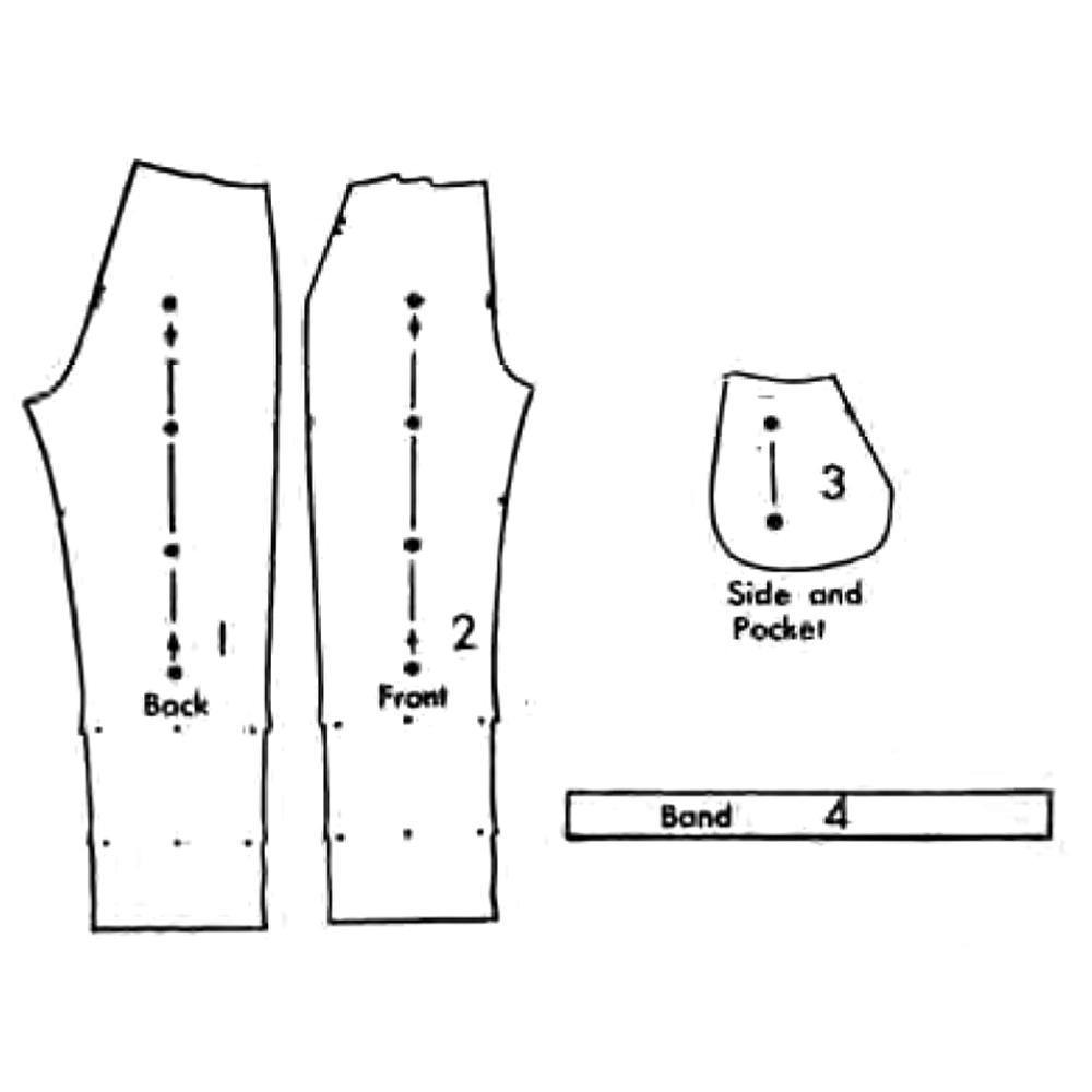 PDF - 1950s Pattern, Women's Slacks, Pants - Multi-sizes - Instantly P ...